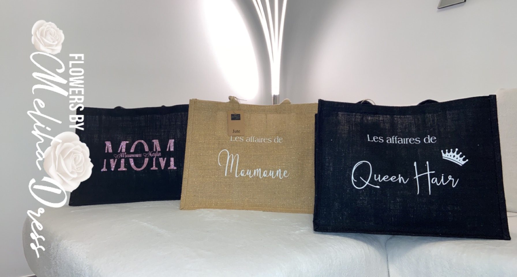 Sac en toile de jute L – Image 6