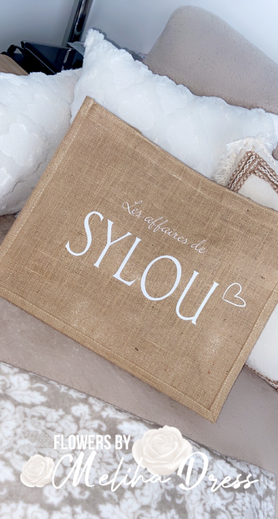 Sac en toile de jute L – Image 5