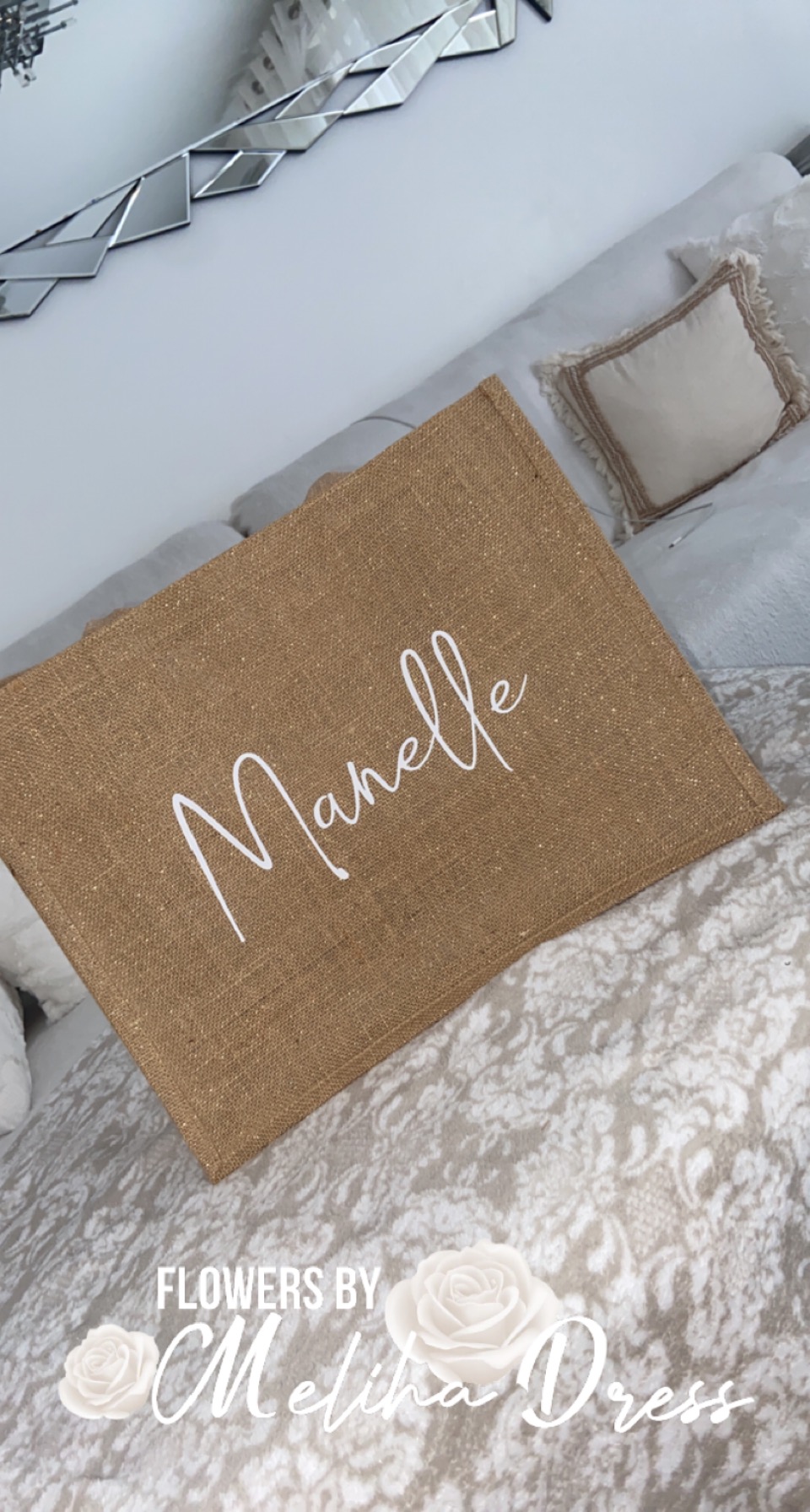 Sac en toile de jute L