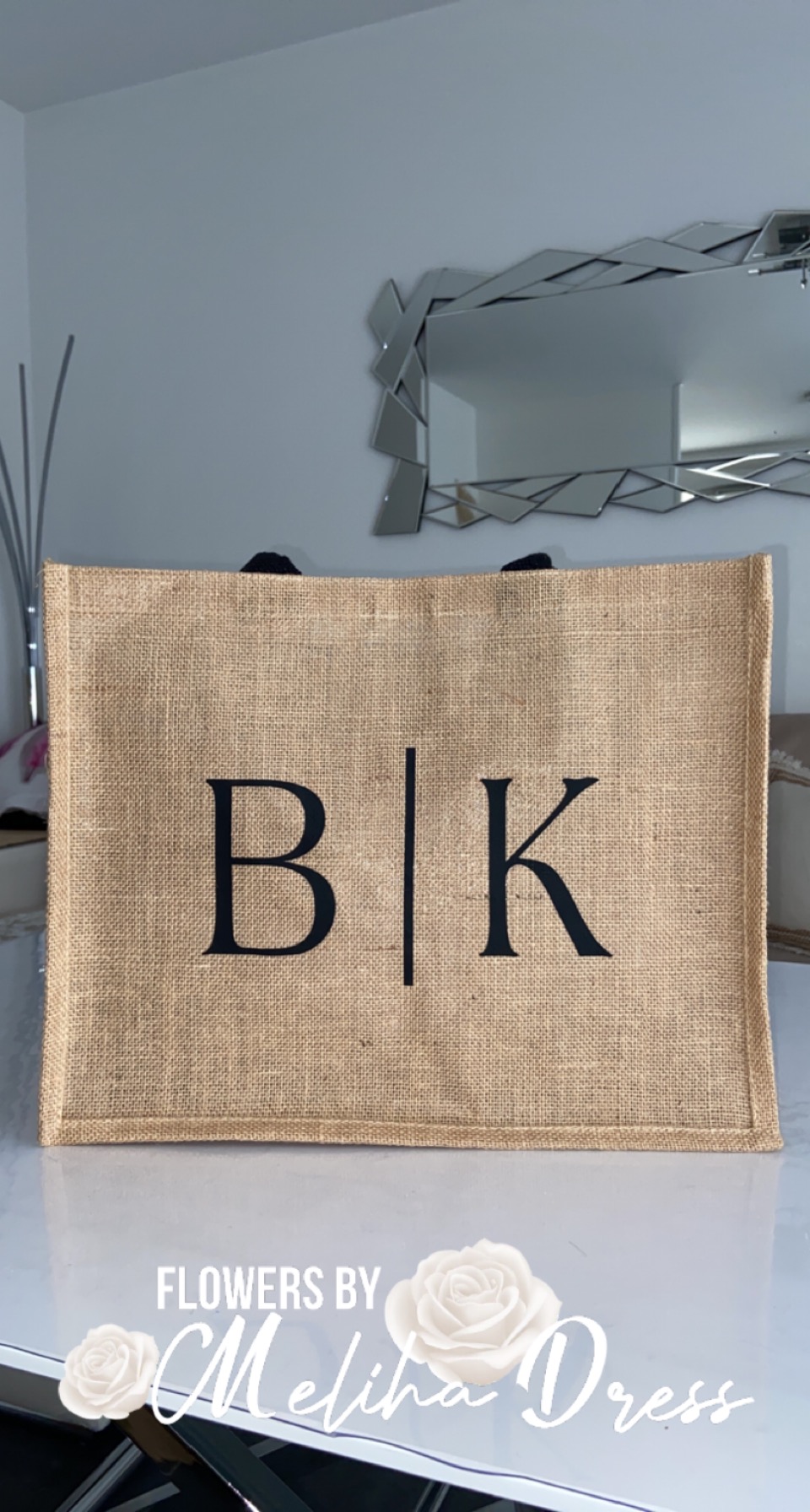 Sac en toile de jute L – Image 7